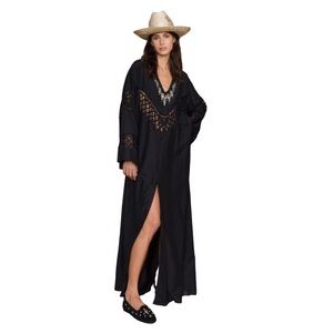 Fortela Alice Cotton Silk Embroidered Dress NWT